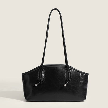 Hobo bag for women, black shoulder bag, women's summer fashion shoulder bag, premium texture design casual commuter shoulder bag