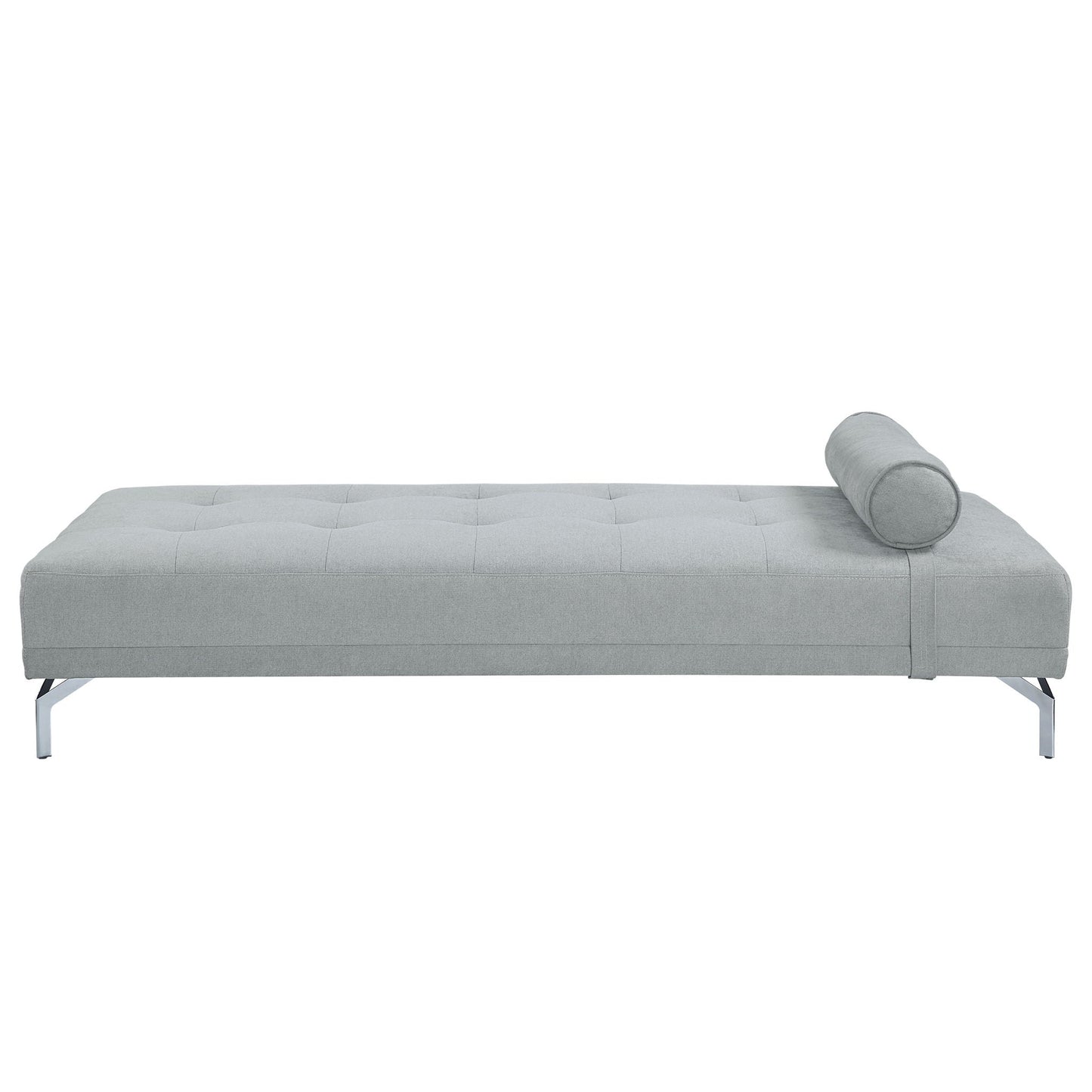 Quenti Velvet Sofa Bed With Pillow - Gray