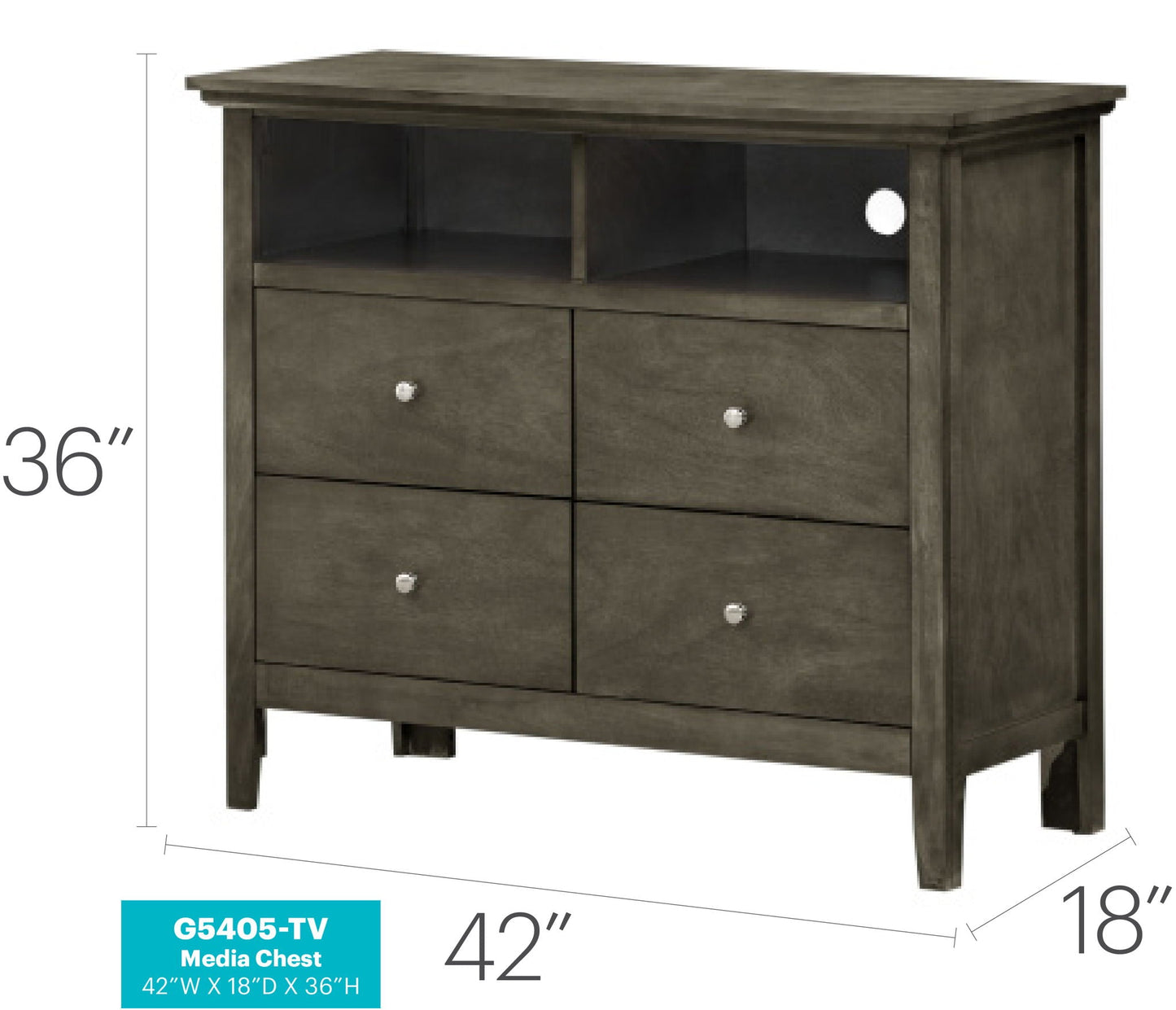 Hammond - Charming Media Chest With Storage