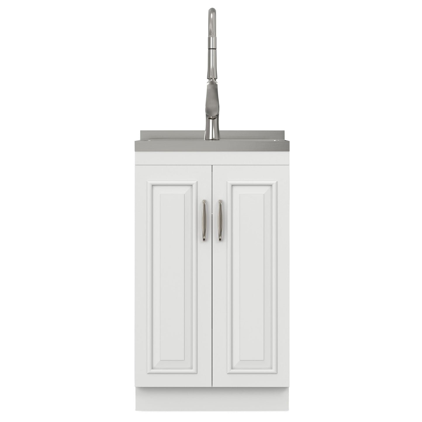 Darwin - Deluxe Laundry Cabinet With Pull-Out Faucet And Stainless Steel Sink