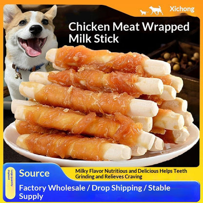 Dog Treats Chicken-flavored Milk Sticks Calcium Chews And Grinding Bones