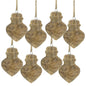 Wooden Hanging Ornaments for Christmas Tree - Set of 8