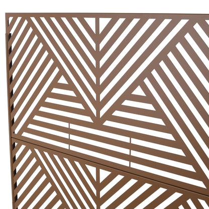 Freestanding Outdoor & Indoor Freestanding Metal Privacy Screen