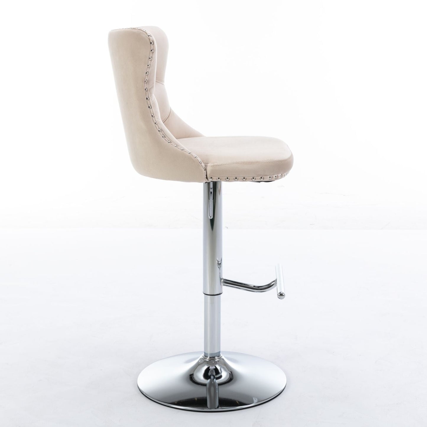 Swivel Adjustable Height Barstools Set of 2