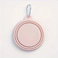 Hanging Dog Pet Folding Silicone Bowl Outdoor Travel Portable Food Water Container Feeding Tray Bowl Macaron Color Pet Supplies