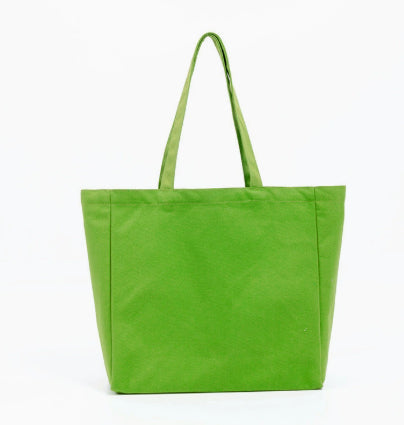 Fashionable Eco-friendly Colorful All-cotton Tote Canvas Bag