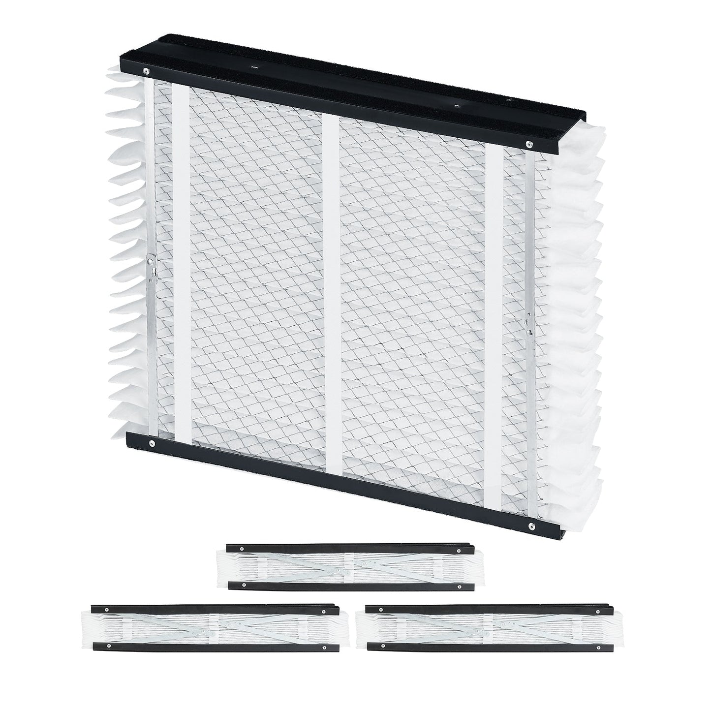 Air Filters MERV 13 Electrostatic Pleated HVAC Furnace Filter 4-Pack 20 x 25 x 4