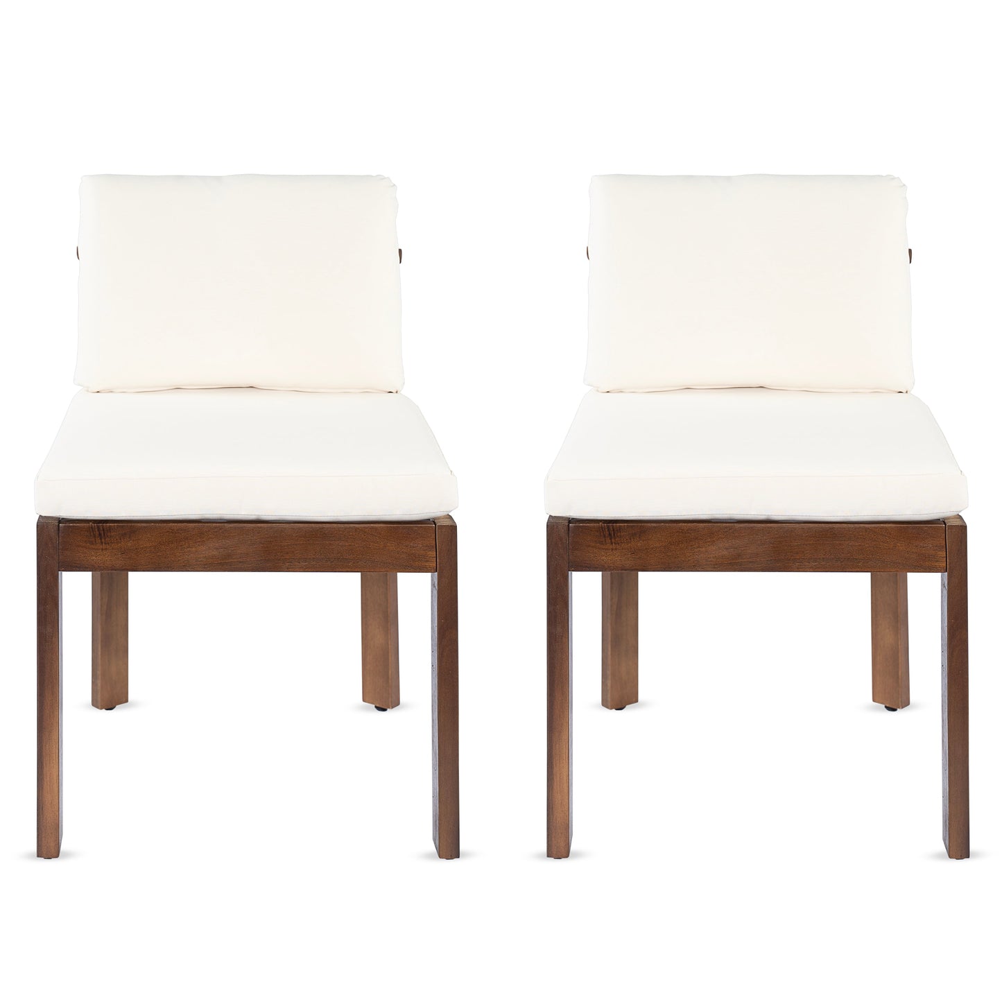 Acacia Wood Outdoor Dining Chair (Set of 2)