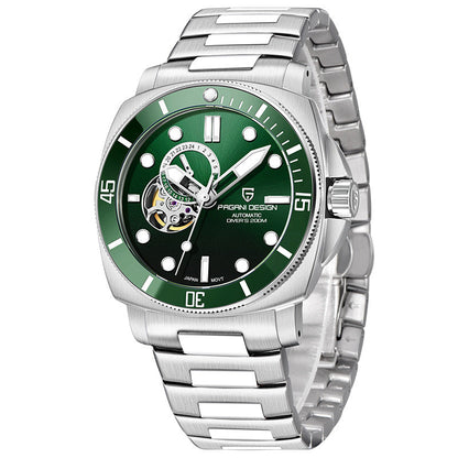 Fully Automatic Mechanical Watch With Luminous Display And Water Resistance For Men