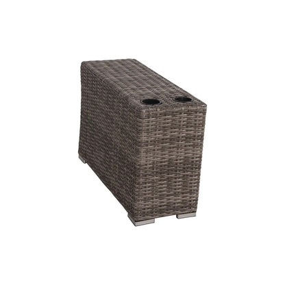 Modern Rattan Wicker Seating Group With Cushions