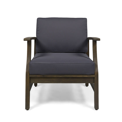 Perla Contemporary Club Chair with Water Resistant Cushion