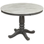 Dining Table - Gray - Faux Marble