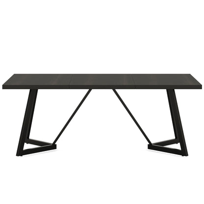 Rectangular Dining Table For 6 - 8 People - Black