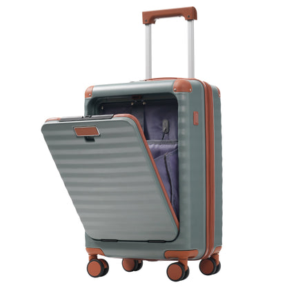 Deluxe 5-Piece Hard-Side Luggage Set with USB and TSA Locks