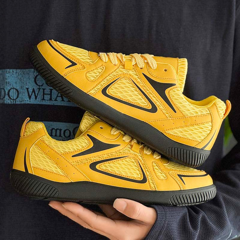 Men's 2026 Summer Trendy German Trainer Sneakers, Breathable Mesh Thick Sole Anti-slip Casual Student Footwear