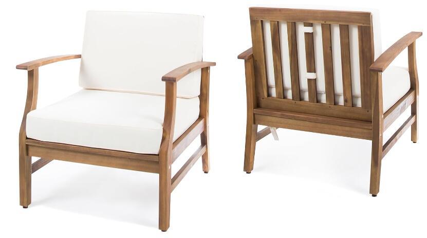 Perla Contemporary Club Chair with Water Resistant Cushion