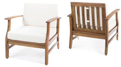 Perla Contemporary Club Chair with Water Resistant Cushion