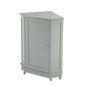 Bathroom Cabinet Triangle Corner Storage Cabinet With Adjustable Shelf Modern Style