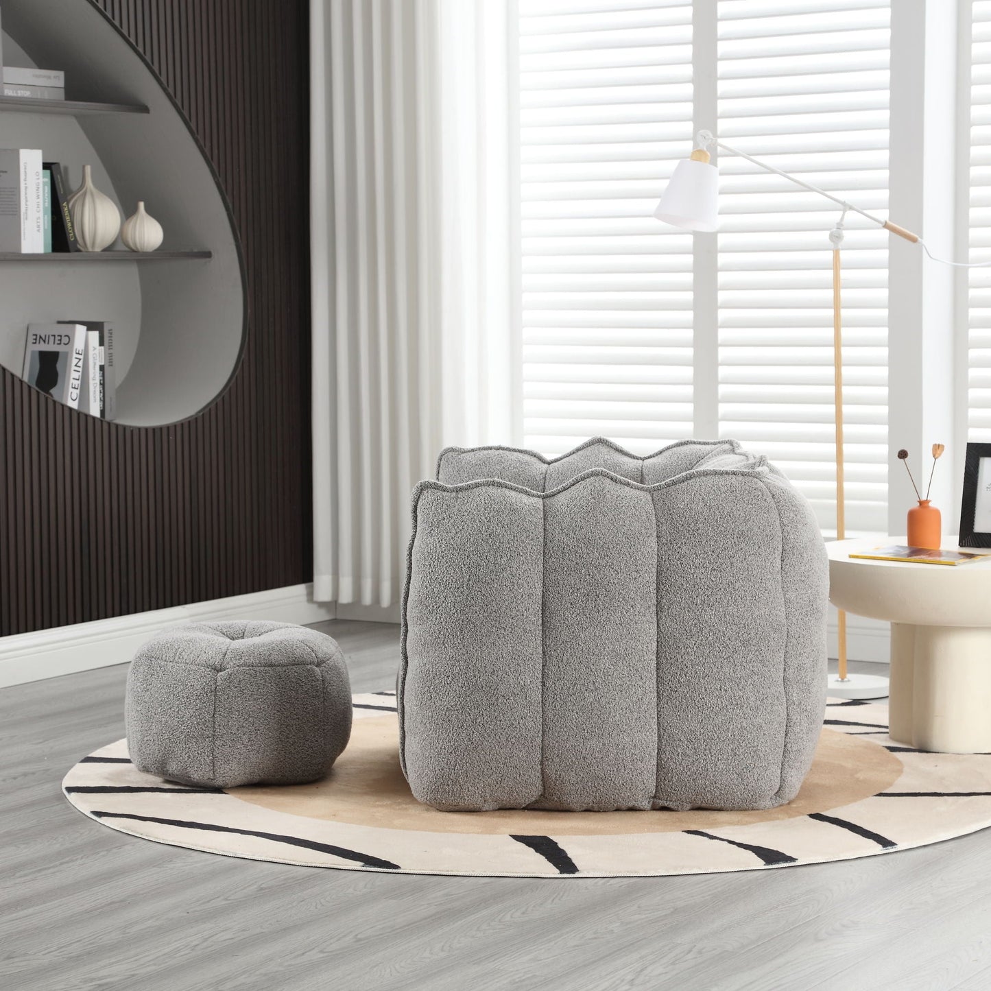 Soft Bean Bag Chair With High Resilient Foam
