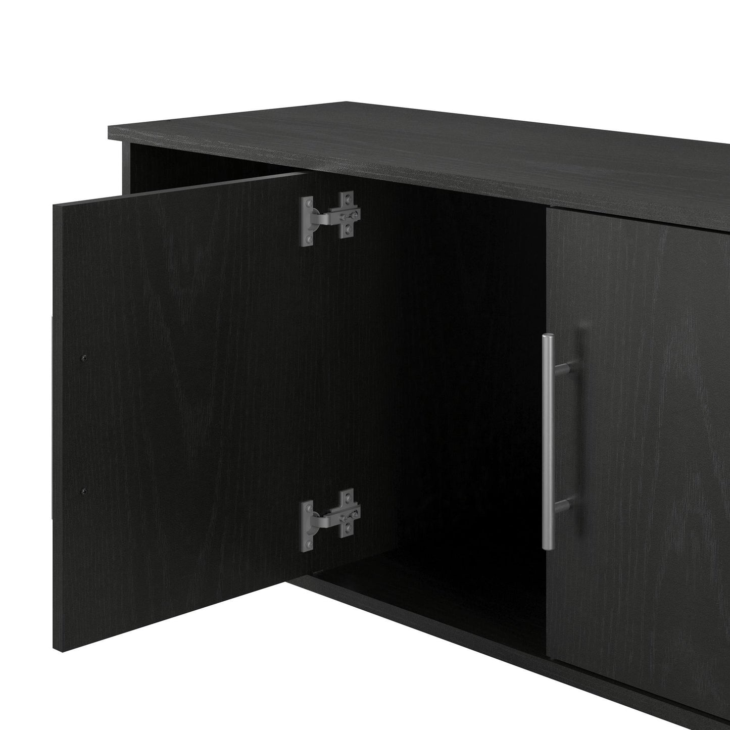 Systembuild Evolution Camberly - Shoe Storage Bench - Black Brown