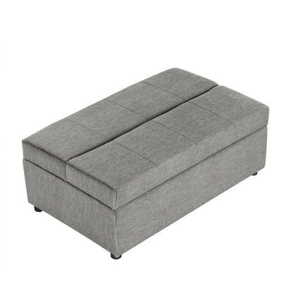 Twin Size Folding Ottoman Sleeper Bed With Mattress Convertible Guest Bed