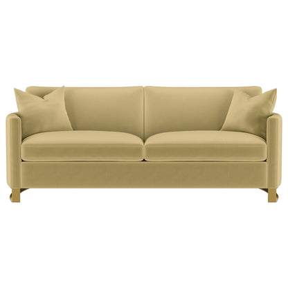 Corliss 3-piece Velvet Upholstered Sofa Set Camel