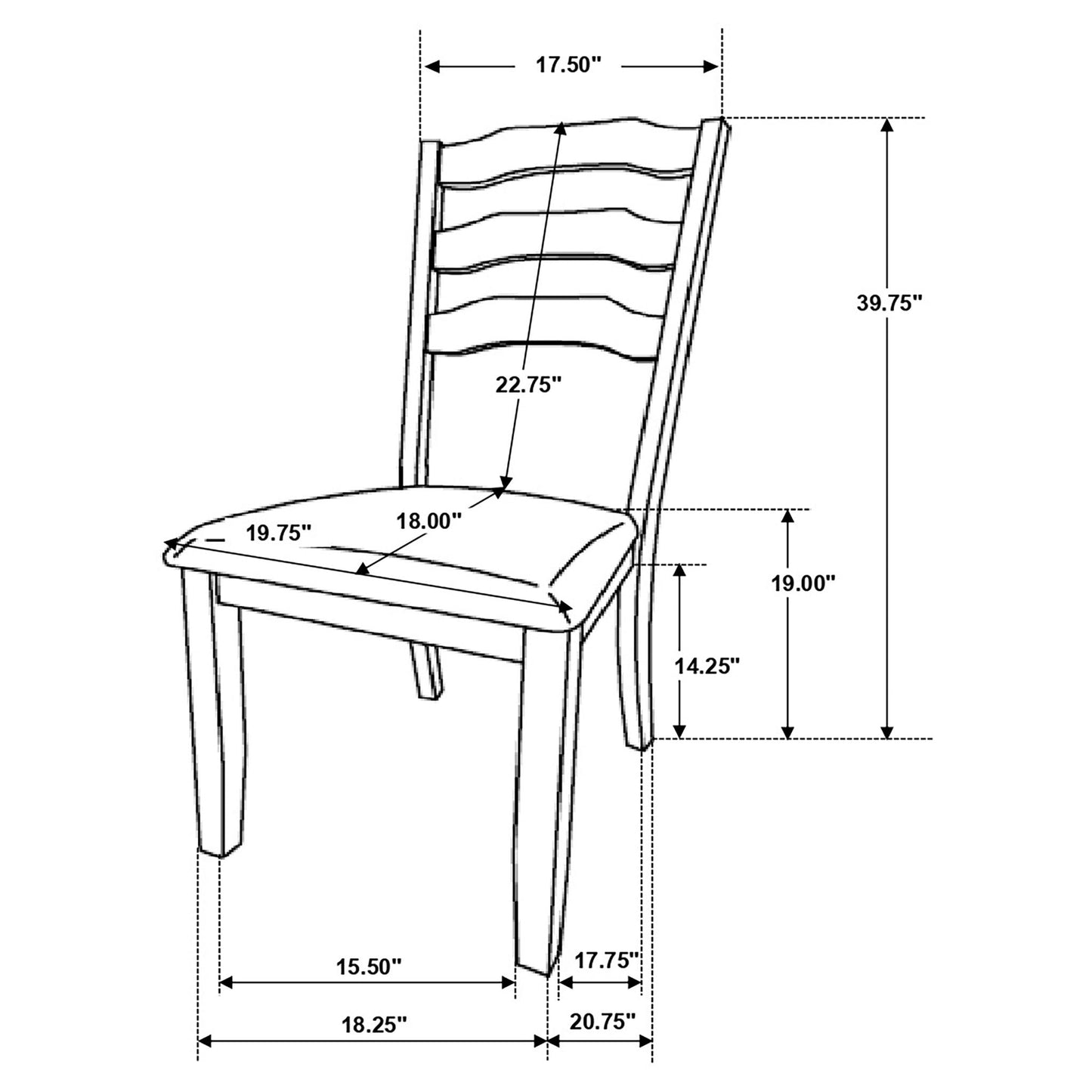 Martin - Dining Side Chair (Set of 2) - Rustic