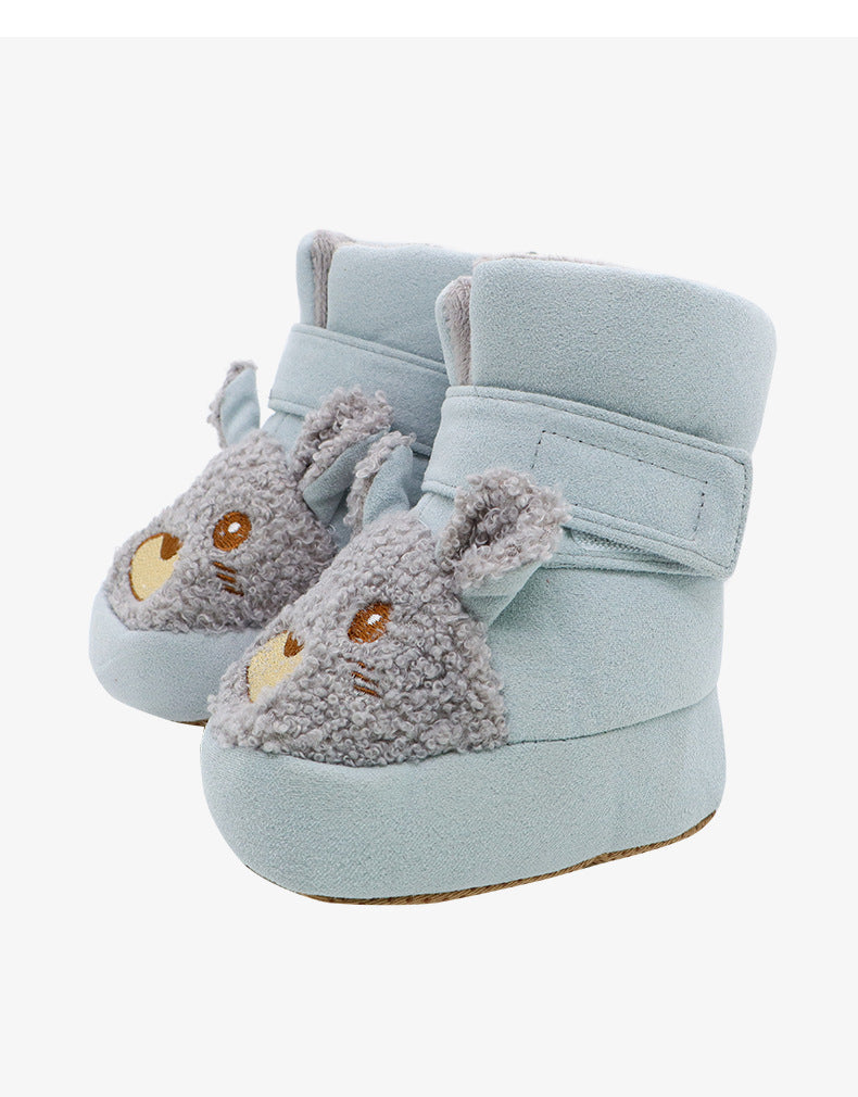 Middle Insulated Shoes With Plush To Prevent Hair Falling