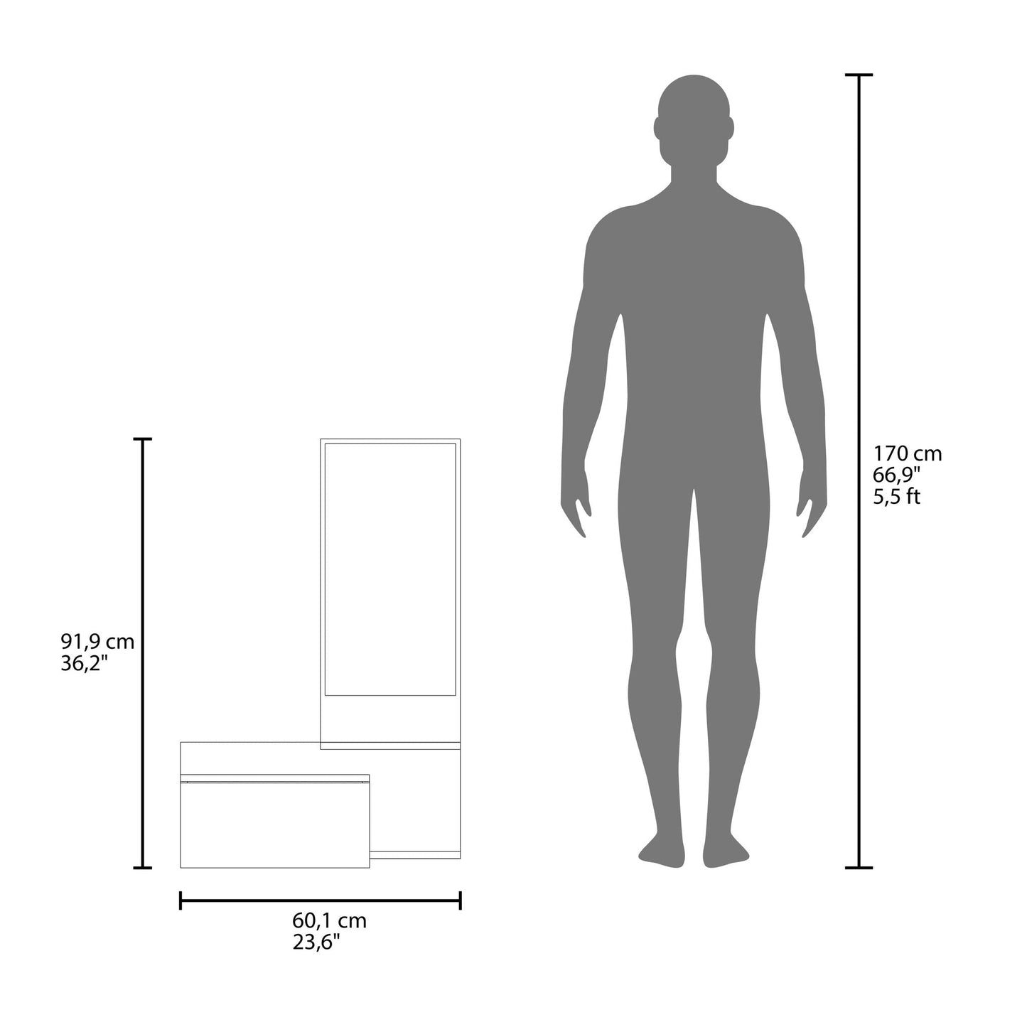 Lowell Floating Hallway Cabinet