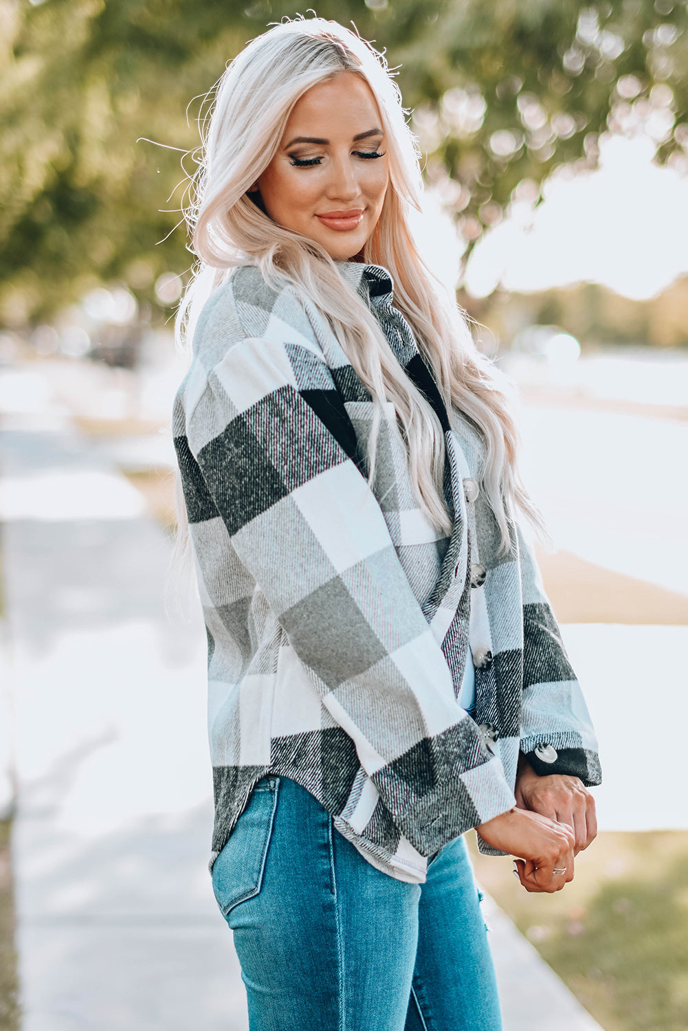 Leslie Block Long Sleeve Jacket