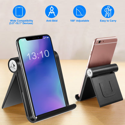 Desktop Phone Stand Tablet Holder 100¡ Adjustable Multi-Angle for Smartphone Pad E-Reader