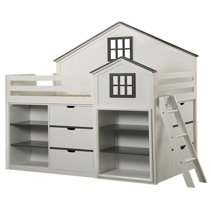 Ratana - Cabinet - Gray & White