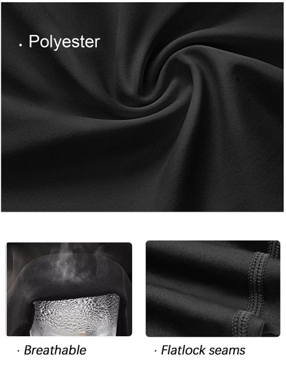 4 or 3 Pack Youth Boys' Compression Leggings Tights Athletic Pants Sports Base Layer for Kids Cold Gear X-Large Black(4 Pack Shirts) - # BOAA13110002