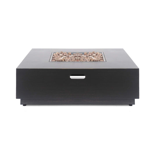 Alora 40-Inch 50K BTU Modern Outdoor Square Iron Backyard Patio Fire Pit (SAK31635)