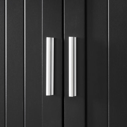 Freestanding Tall Bathroom Cabinet With Soft Close Doors And Adjustable Shelves