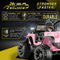 400W 2-Seater Electric Ride-On Jeep for Kids with LED Lights and 24V Power