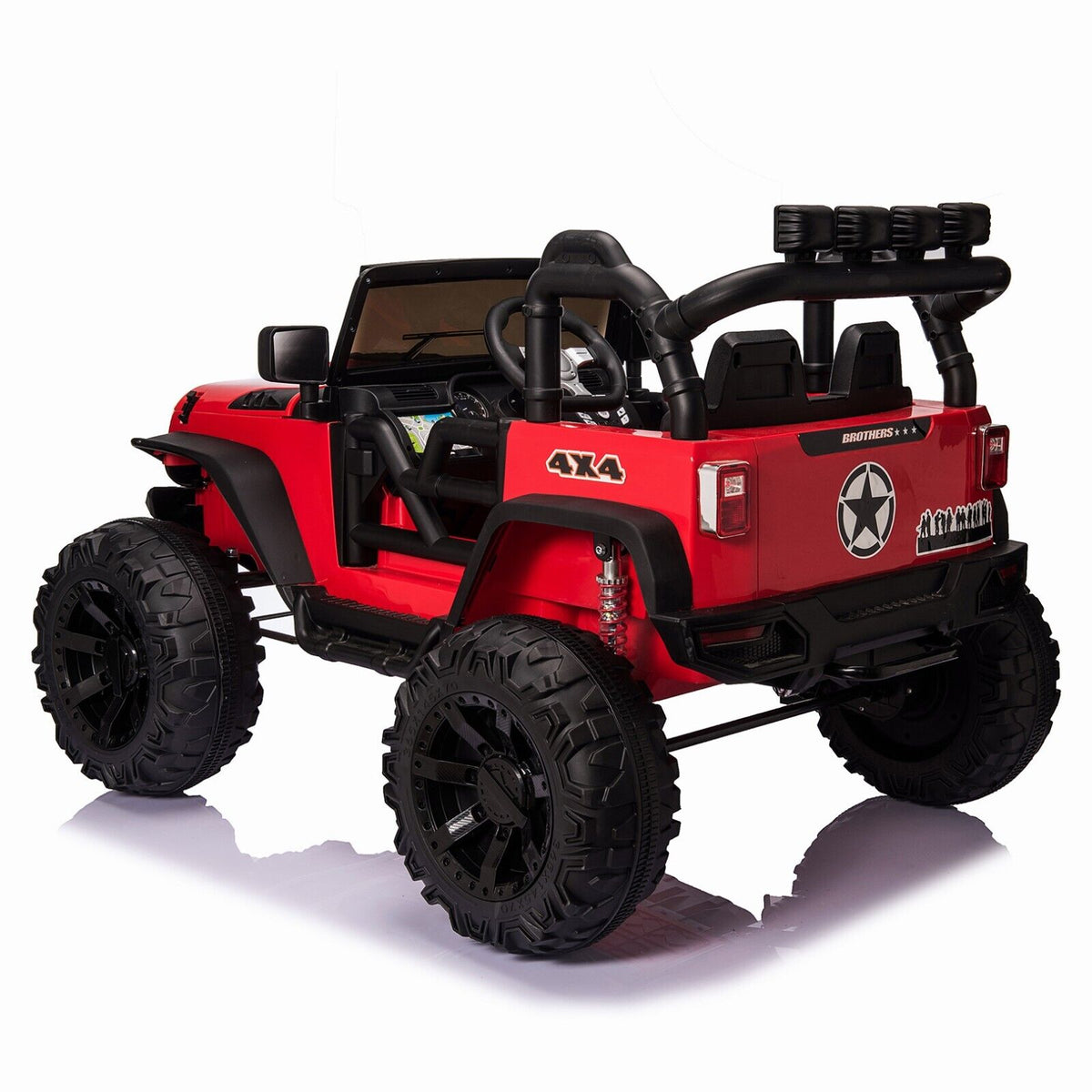 400W Electric Ride On Jeep Truck for Kids with Remote Control, MP3 Player, and LED Lights