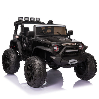 400W Electric 24V Kids Ride-On Truck with MP3, LED Lights, and Remote Control - 2 Seats Included!