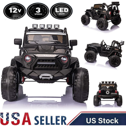 400W Electric Ride On Truck for Kids with AUX, USB, LED Lights, MP3, and Remote Control