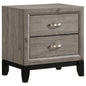 Valen 2-drawer Nightstand Bedside Table Light Taupe
