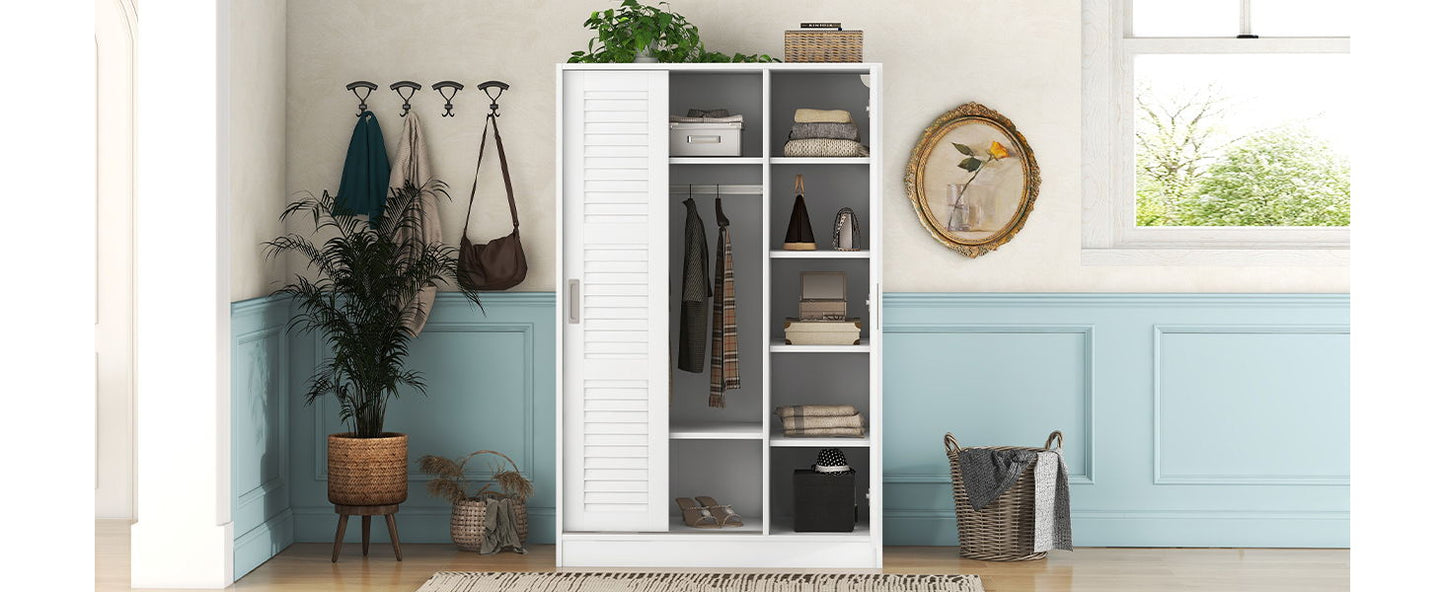 3 Door Shutter Wardrobe & Shelves