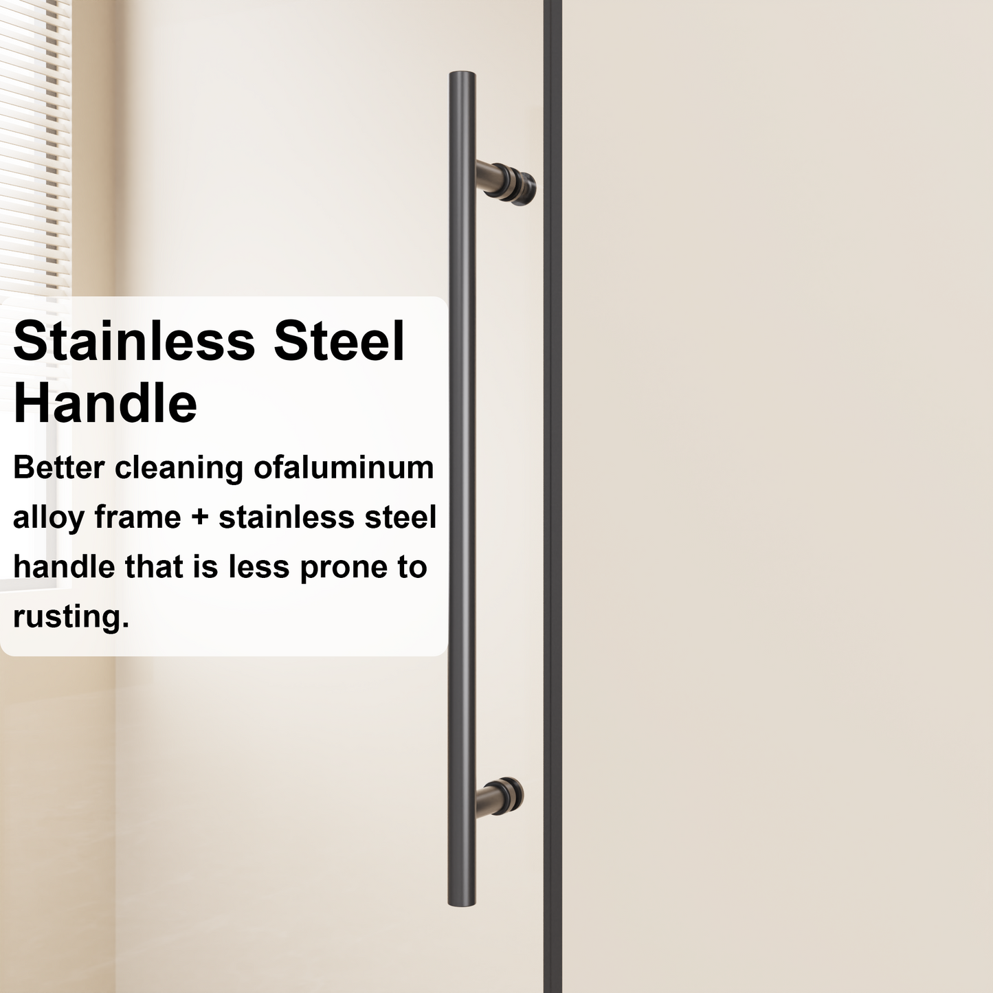 48 in W x 72 in H Frameless Sliding Shower Door