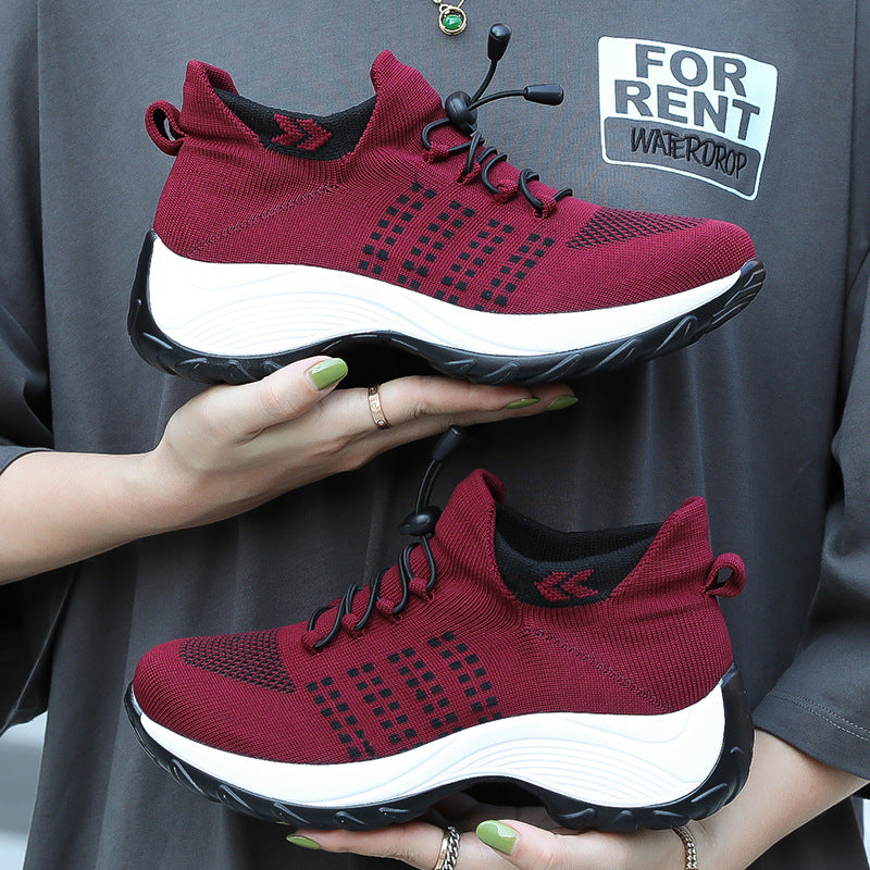 Breathable Shoes Trendy And Fashionable Lightweight Socks Womens Athletic Shoes