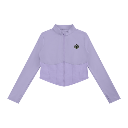 Loki & Ivy Women's Slim Fit Full-Zip Yoga Jacket