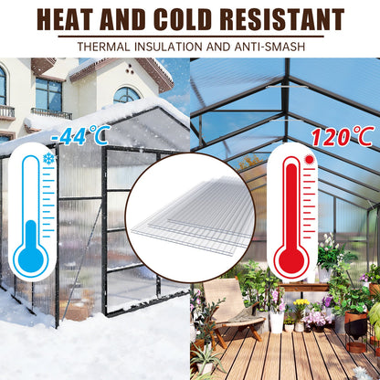 4' x 2' Twin-Wall Polycarbonate Greenhouse Panels (10 Pack)