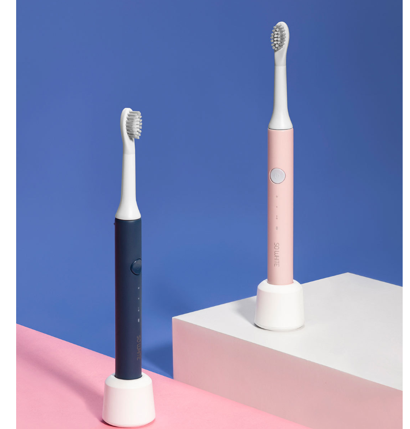SO WHITE Pinjing EX3 Pink | Rechargeable Sonic Electric Toothbrush – Ultra-Light with 3 Cleaning Modes