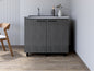 Utility Sink Cabinet Burwood, Kitchen, Smokey