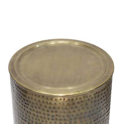 Corbin - Hammered Metal Side Table