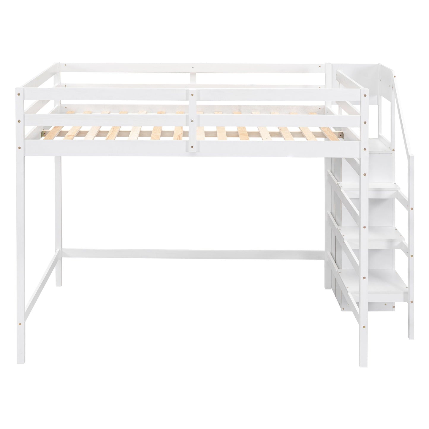 Loft Bed With Built In Storage Wardrobe And Staircase