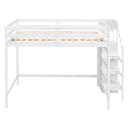 Loft Bed With Built In Storage Wardrobe And Staircase